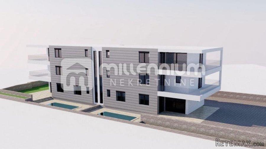 Otok Krk, Krk, novogradnja, dvoetažni 3s+db, 167.62m2 - 3