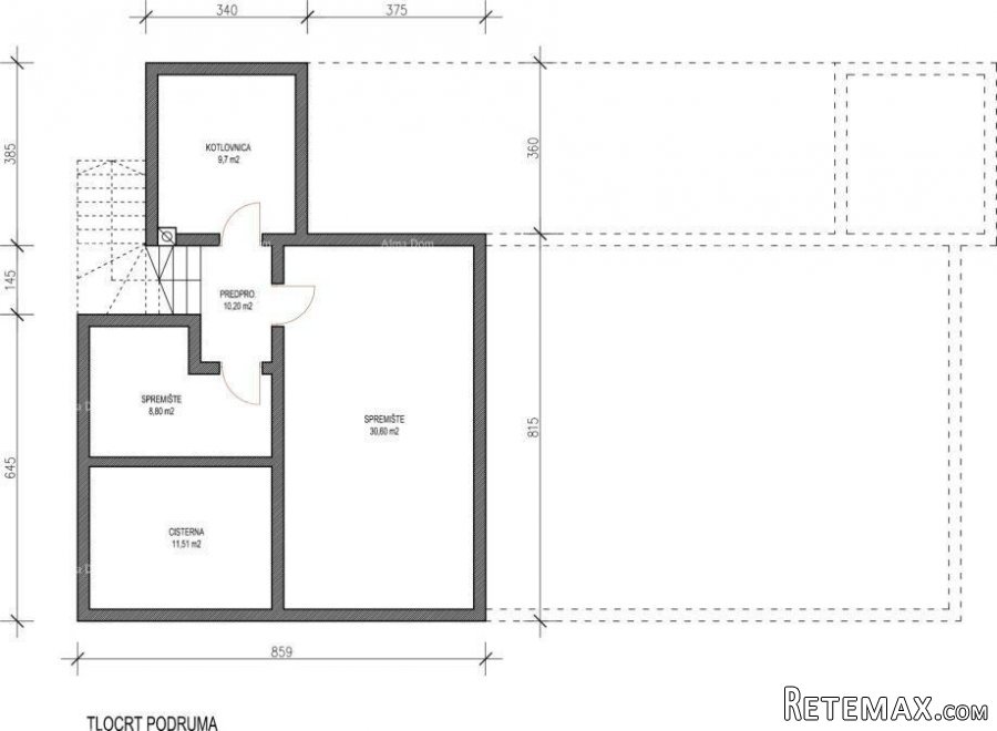 Građevinsko zemljište s projektom, blizina Marčane - 2