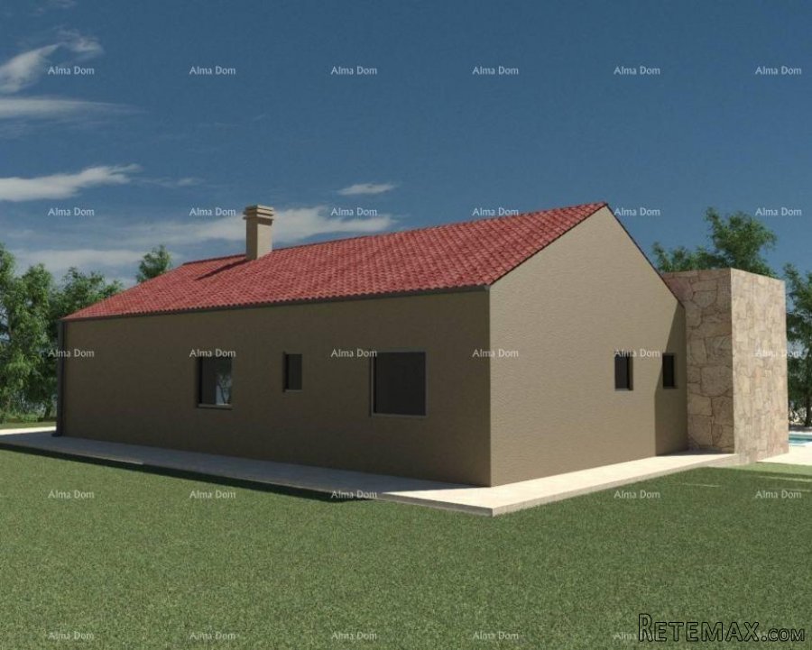 Građevinsko zemljište s projektom, blizina Marčane - 5
