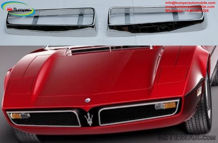 Maserati bumper and grill classic car - 4