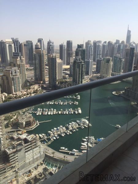 Panoramic View of Sea, Palm and Dubai..