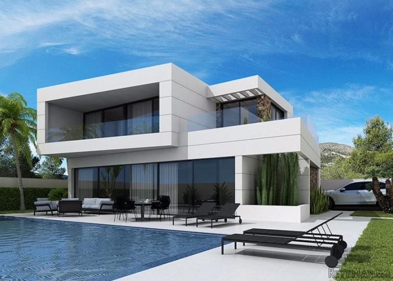 Luxury modern villa with private pool..