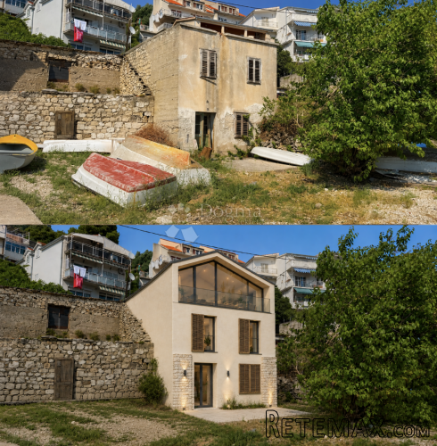 Kuća za adaptaciju na samoj plaži u Jesenicama I izravan pri