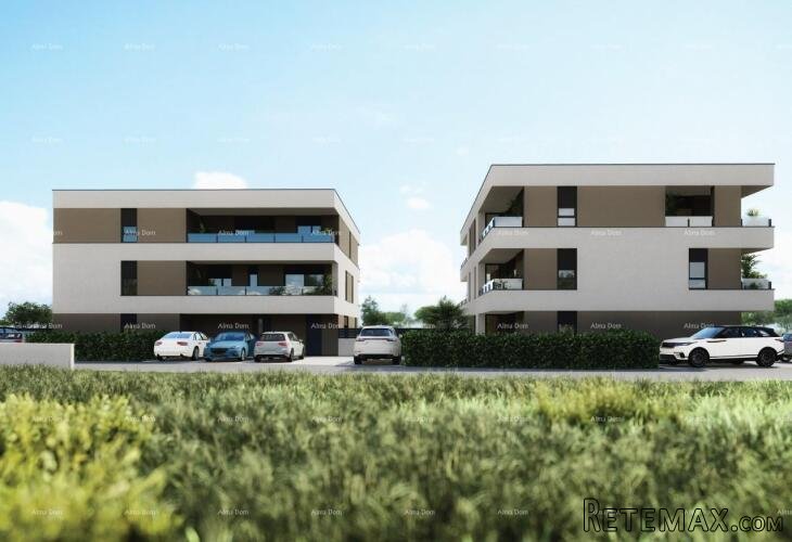 PULA, Valdebek - Stan u prizemlju s vrtom u novogradnje / B1 - 5