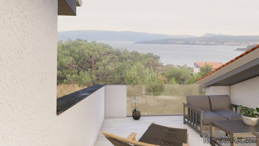 Apartman u novogradnji s pogledom na more! Punat! - 9