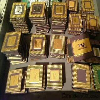 Ceramic CPU Intel Processor Gold Recovery scrap