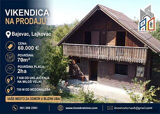 NA PRODAJU! Prelepa vikendica u Bajevcu kod Lajkovca 