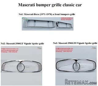 Maserati bumper and grill classic car