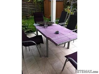 Garten Garnitur mit 6 stapelstühlen