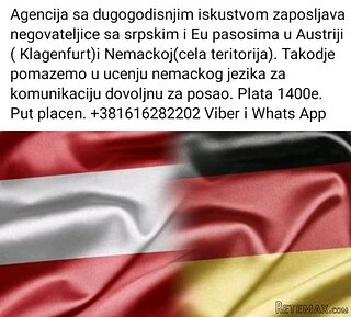 Potrebne negovateljice za rad u Austriji I Nemačkoj