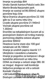 Na prodaju veliko seosko imanje u Palučcima